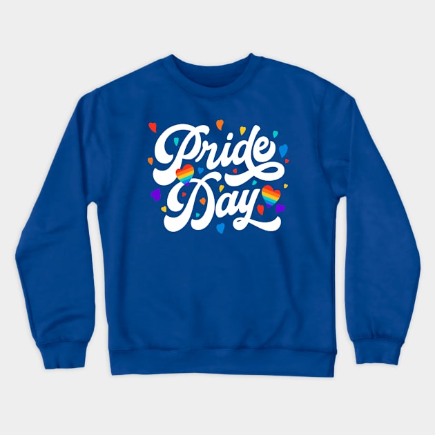 Happy Pride Day Crewneck Sweatshirt by machmigo